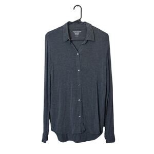 Women's Charcoal Button Down Shirt